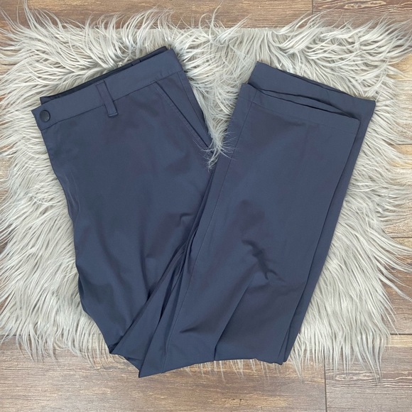 Rhone Commuter Classic Performance Golf Pants Size 38x27 Gray Chino Preppy Flex - Picture 1 of 16